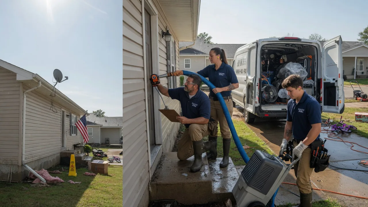 Ceiling Water Damage Restoration in Cisne, IL near me